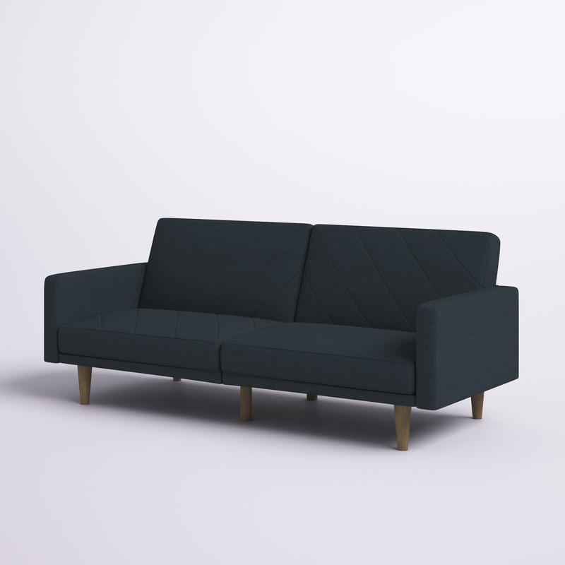 Adria Twin 78.5'' Wide Split Back Convertible Sofa