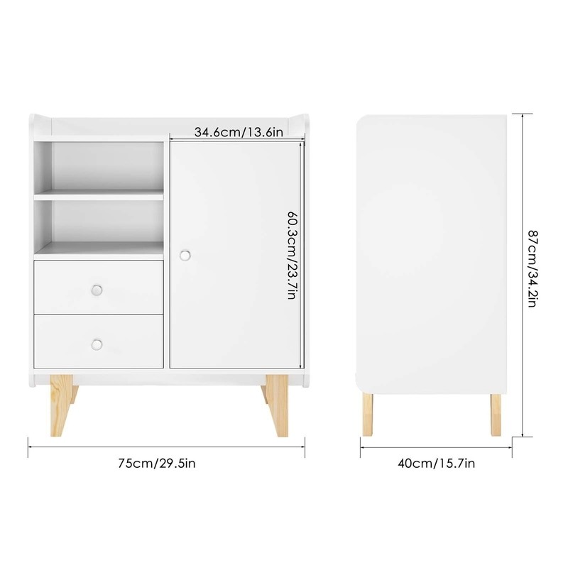 Affie 34.2'' Tall 1 - Door Accent Cabinet