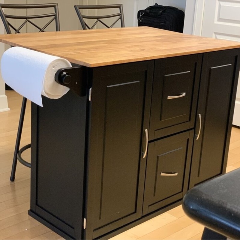 Aftonshire 44 5 Wide Rolling Kitchen Island With Solid Wood Top 20 ?s=l