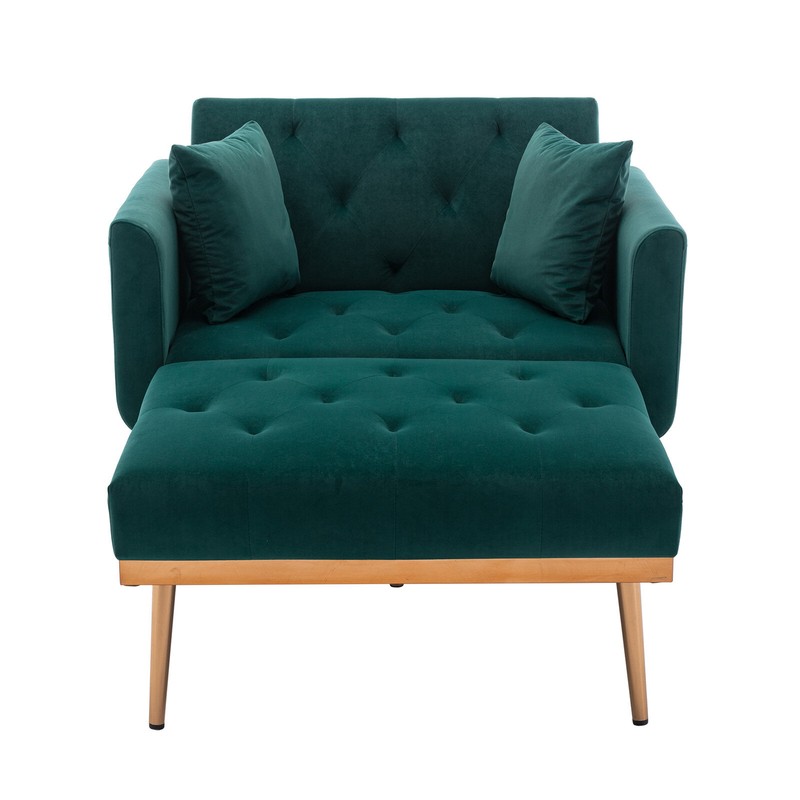 Ahsiah 34'' Wide Velvet Manual Ergonomic Recliner