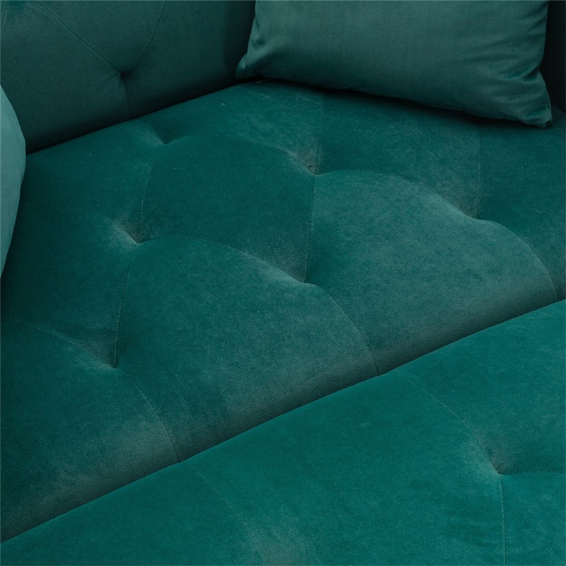 Ahsiah 34'' Wide Velvet Manual Ergonomic Recliner
