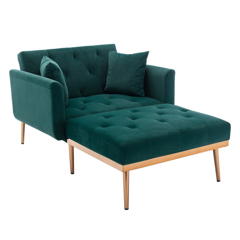 Ahsiah 34'' Wide Velvet Manual Ergonomic Recliner