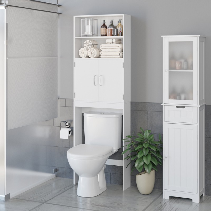 Aidie 24.8'' W x 76.8'' H x 7.87'' D Over-The-Toilet Storage