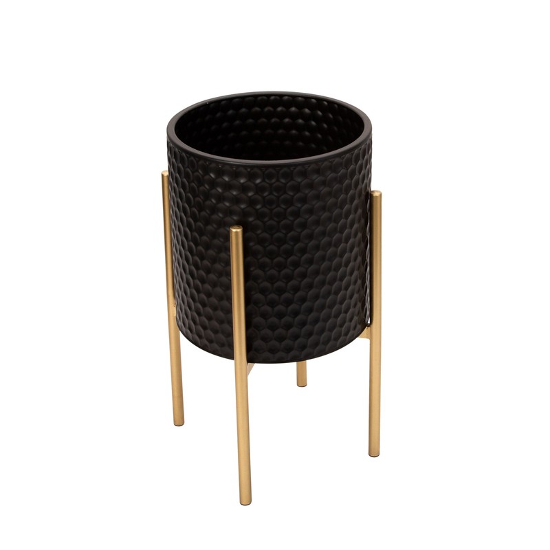 Aiken 2 - Piece Iron Pot Planter Set