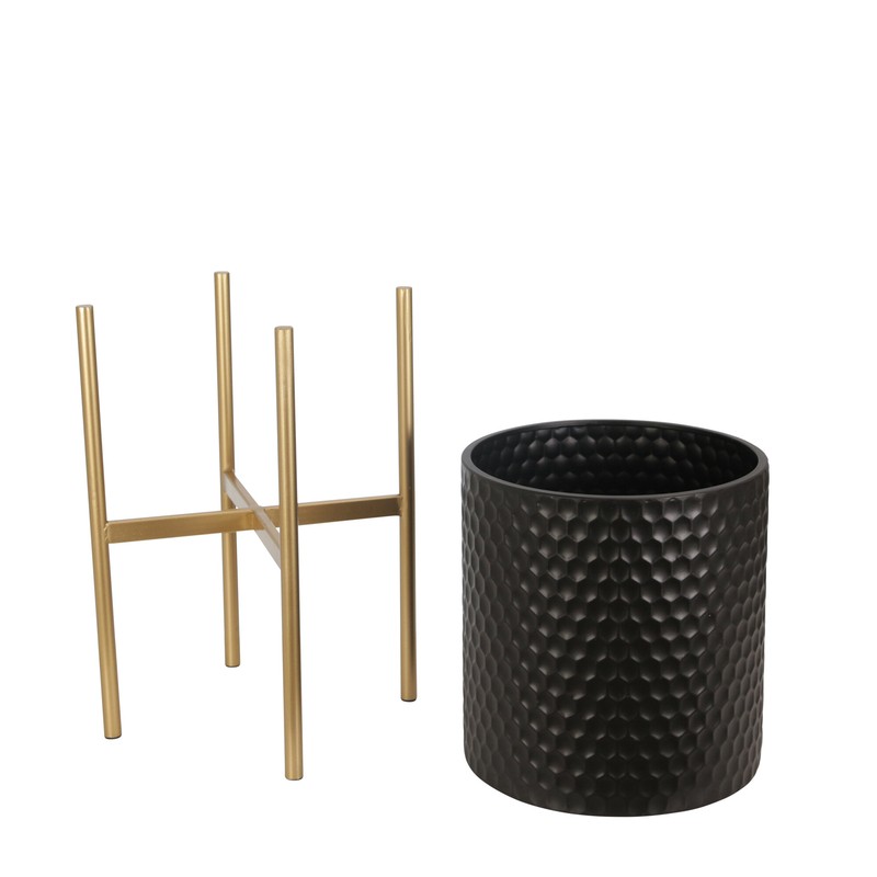 Aiken 2 - Piece Iron Pot Planter Set
