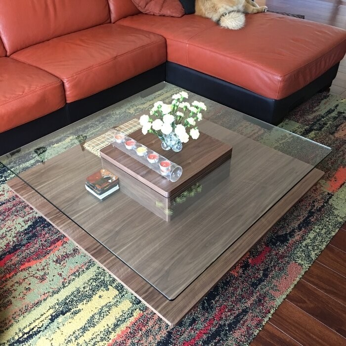 Aiofe Pedestal Coffee Table with Storage