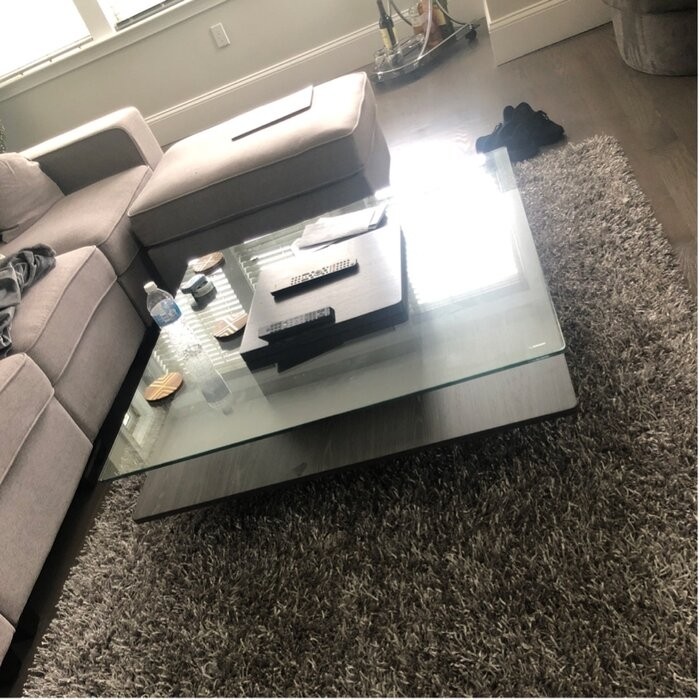 Aiofe Pedestal Coffee Table with Storage