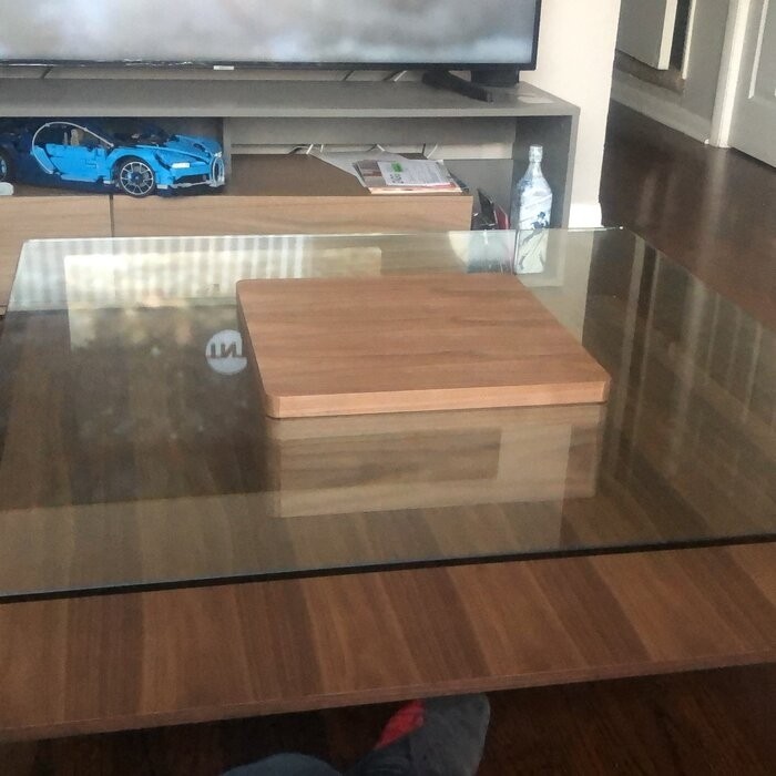 Aiofe Pedestal Coffee Table with Storage