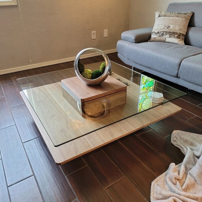 Aiofe Pedestal Coffee Table with Storage