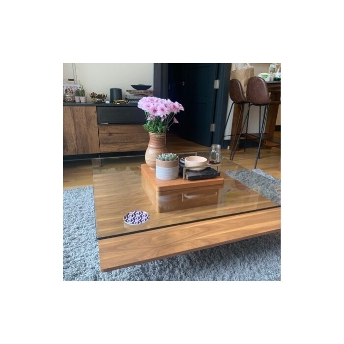 Aiofe Pedestal Coffee Table with Storage