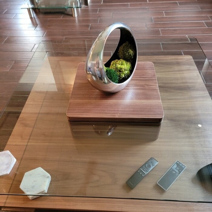 Aiofe Pedestal Coffee Table with Storage
