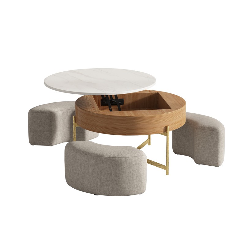 Akos Lift Top Frame Coffee Table with Storage