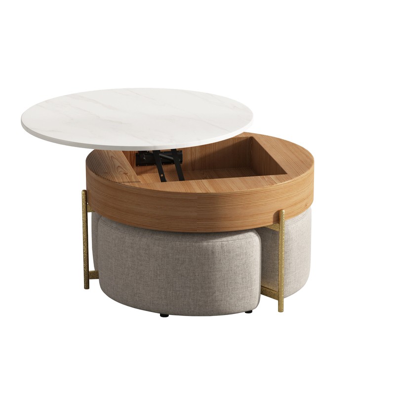 Akos Lift Top Frame Coffee Table with Storage