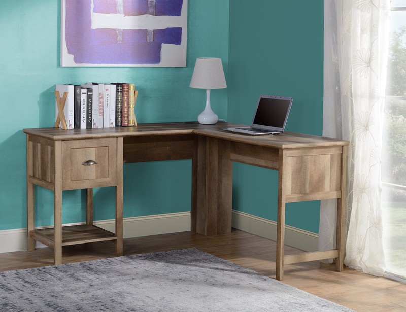 Alcantara L-Shaped Desk