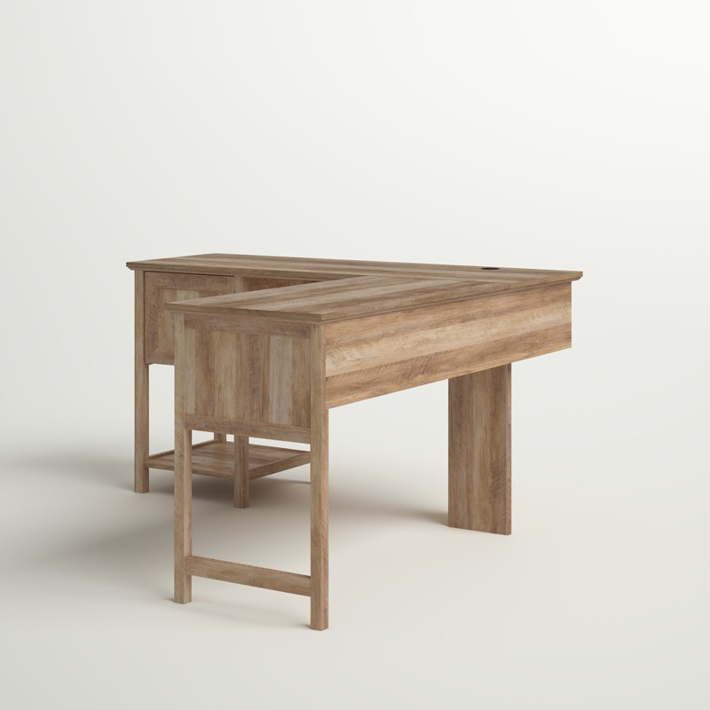 Alcantara L-Shaped Desk