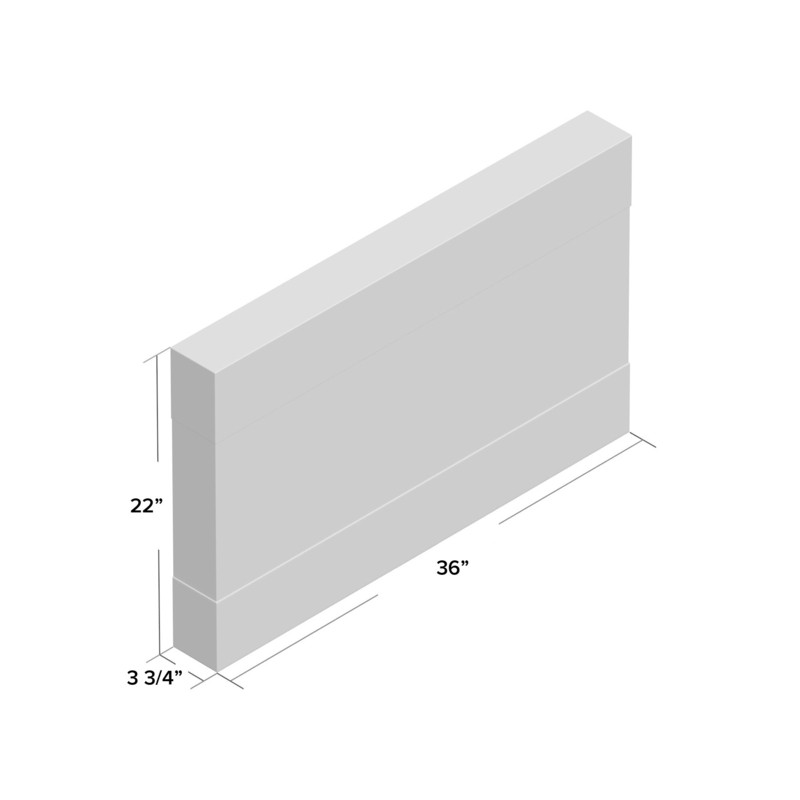 Allmar 36'' W Surface Wall Mounted Electric Fireplace