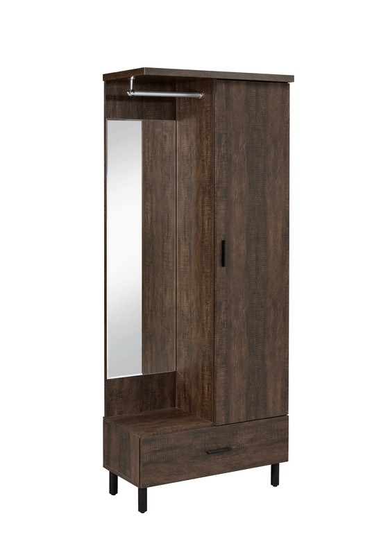 Almamy 30'' Wide Hall Tree with Bench and Shoe Storage