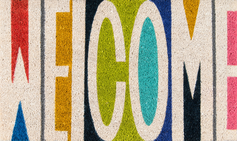 Aloha Welcome 30 in. x 18 in. Non-Slip Outdoor Door Mat