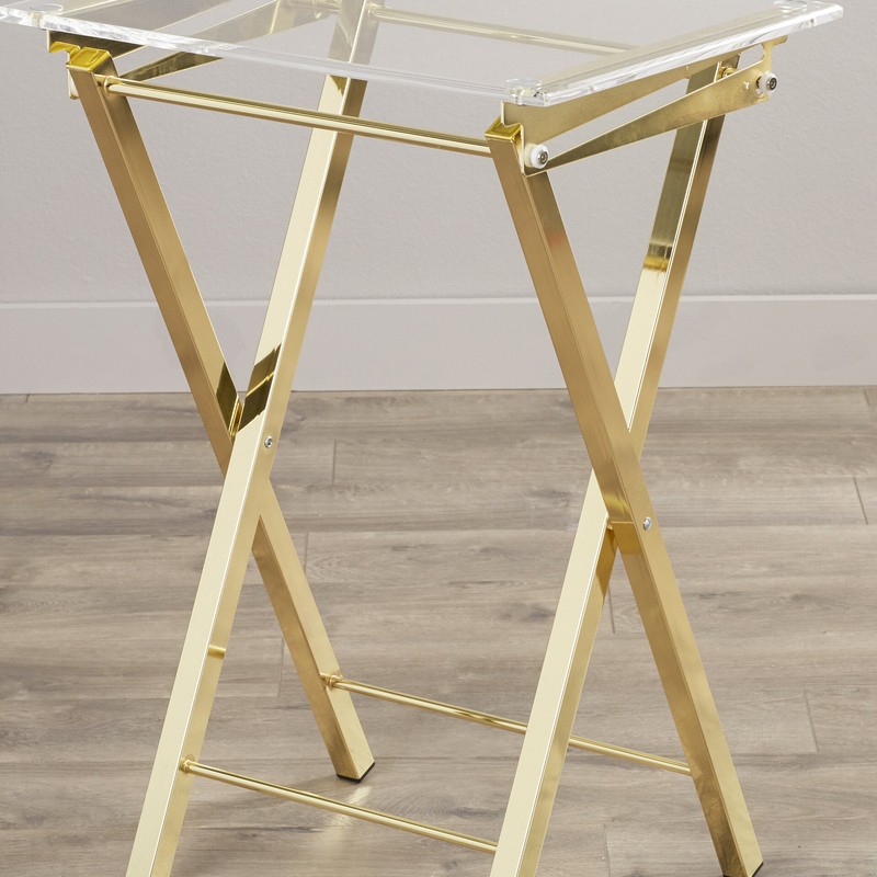 Aloysius Folding Tray Table Set