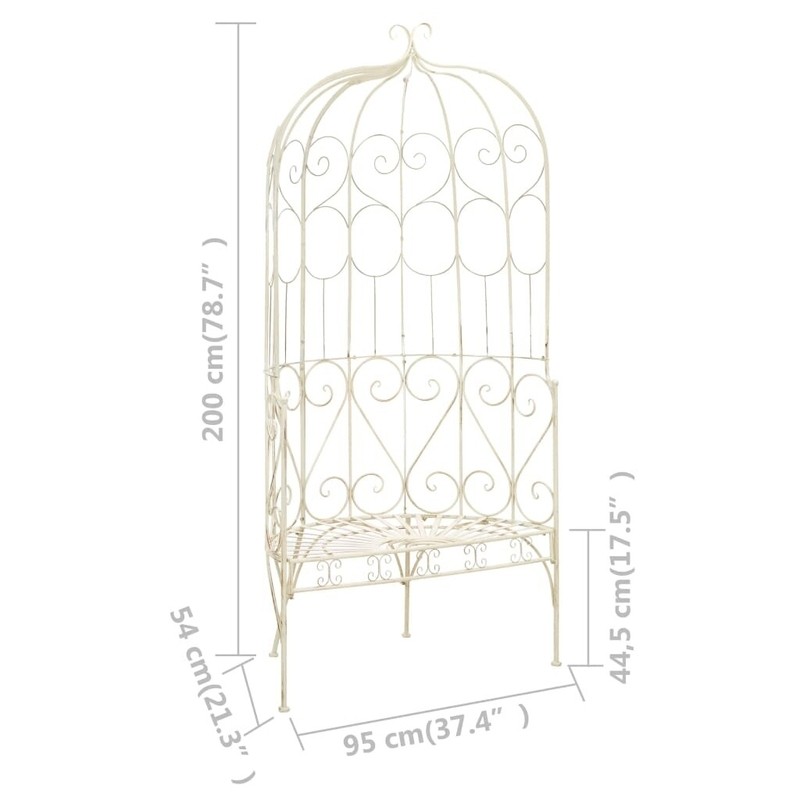Alpes Stainless Steel Garden Bench