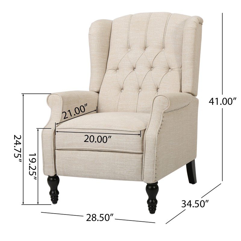 Alta 35'' Wide Manual Wing Chair Recliner