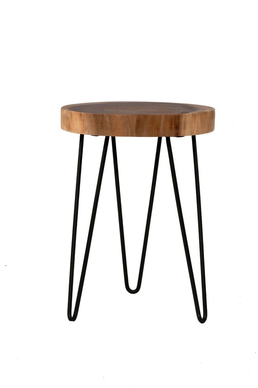 Amarian 19'' Tall Solid Wood 3 Legs End Table