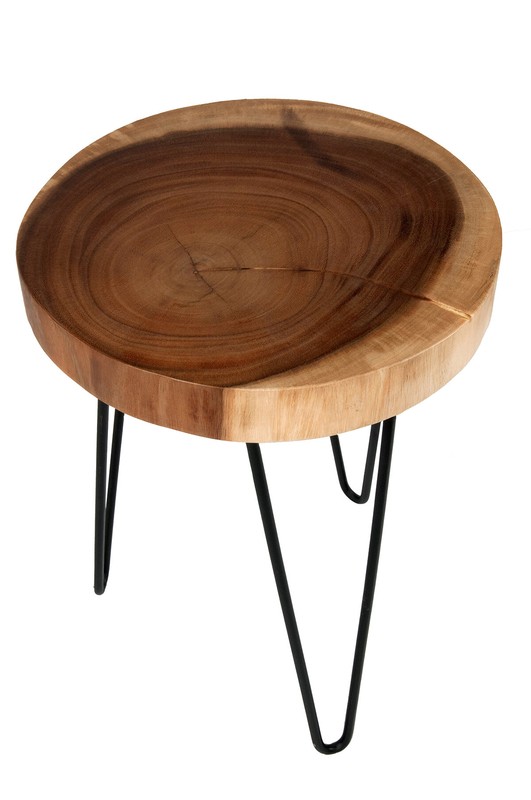 Amarian 19'' Tall Solid Wood 3 Legs End Table