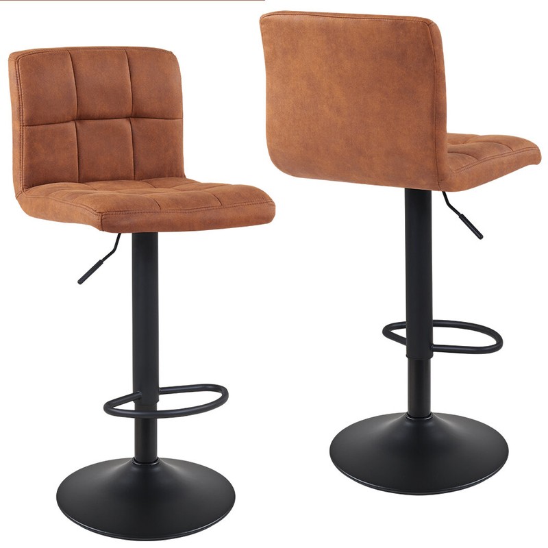 Amjed Swivel Adjustable Height Bar Stool