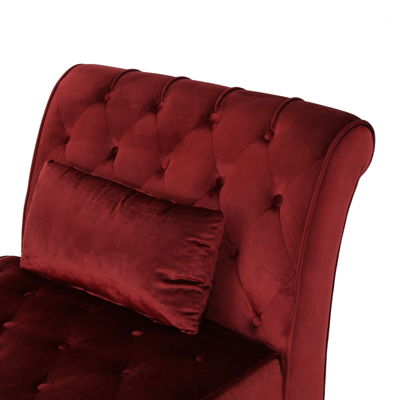 Andrews Tufted Armless Chaise Lounge