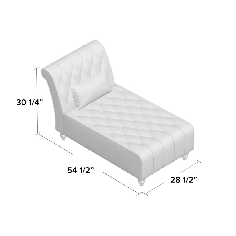 Andrews Tufted Armless Chaise Lounge
