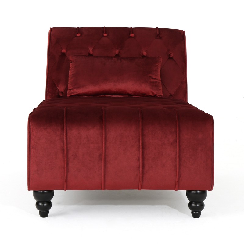 Andrews Tufted Armless Chaise Lounge