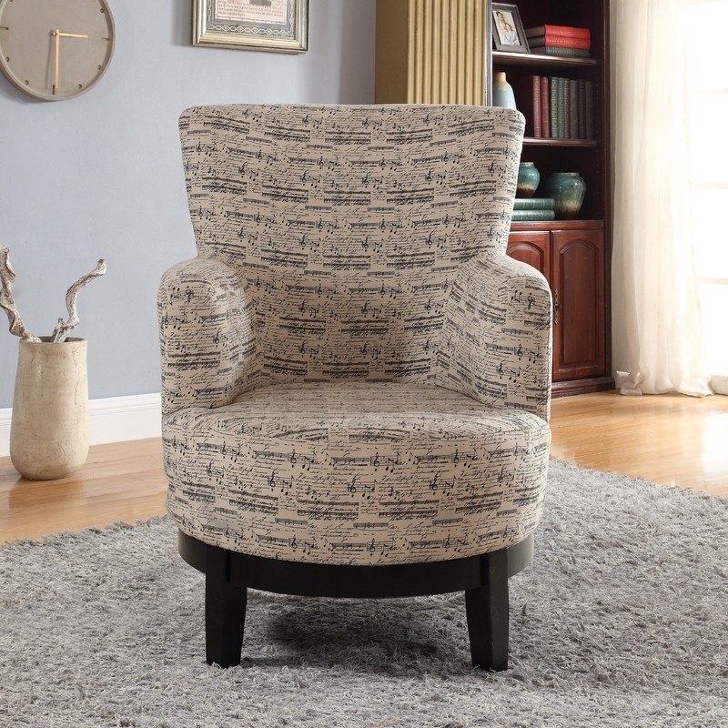 Apolinar 30'' Wide Linen Swivel Armchair