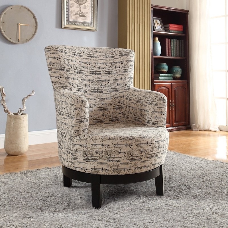 Apolinar 30'' Wide Linen Swivel Armchair