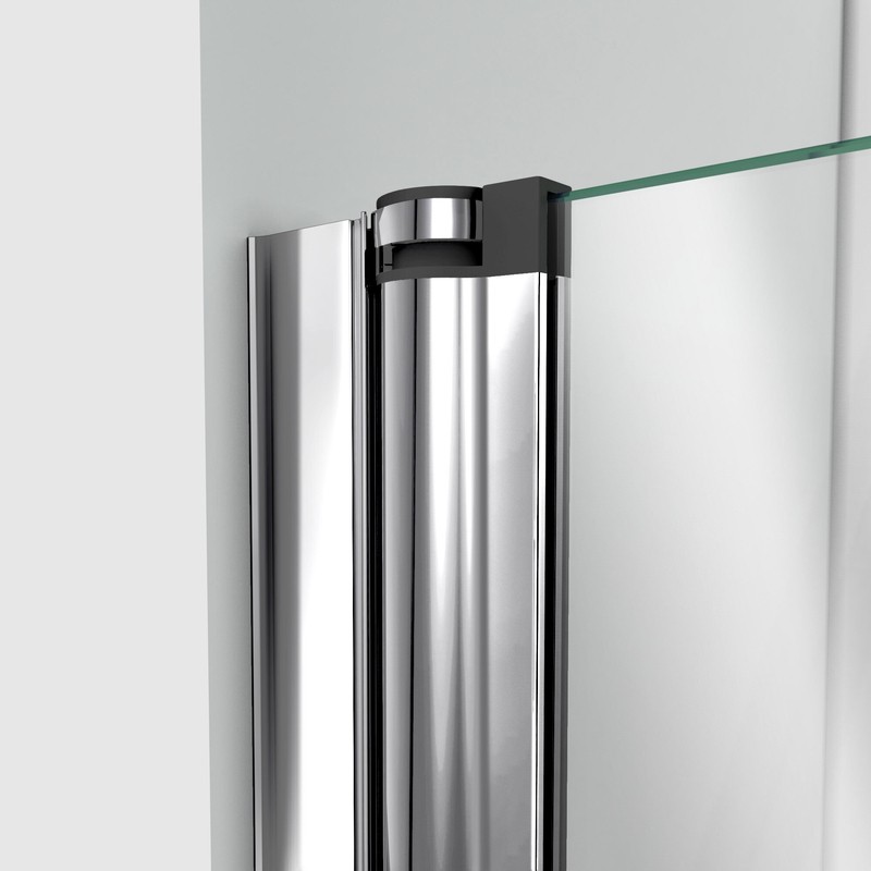 Aqua Fold 36" W x 58" H Folding Semi-Frameless Tub Door