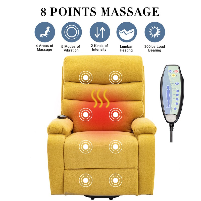Argonne 31.1'' Wide Power Lift Assist Standard Recliner with Massager