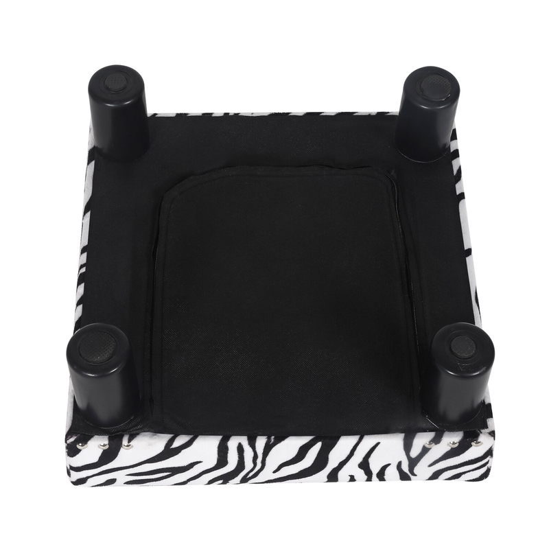 Animal Print Ottomans Ideas On Foter   Argusta 15 7 Wide Square Animal Print Storage Ottoman 4 