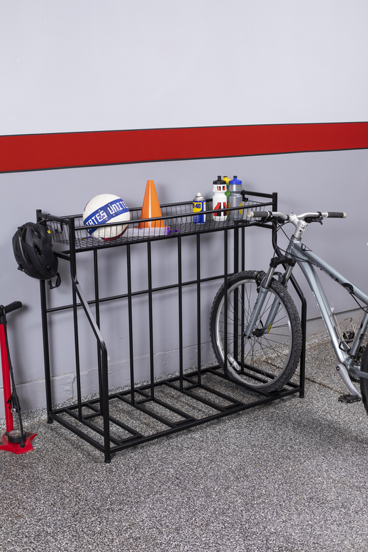 Heureux Bicycle Rack Adjustable Storage Organizer Stand for Garage Bike Floor Parking 3-6 Rack 