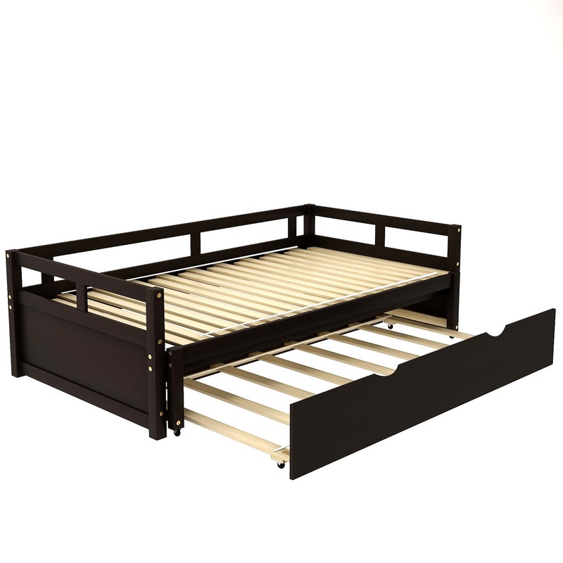 Armster Solid Wood Daybed with Trundle