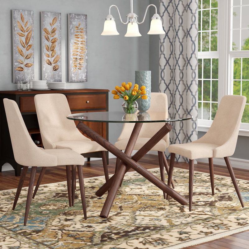 Round Glass Dining Tables Set For 4 - Ideas on Foter