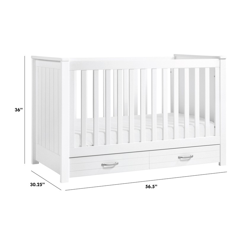Asher 3-in-1 Convertible Crib with Storage