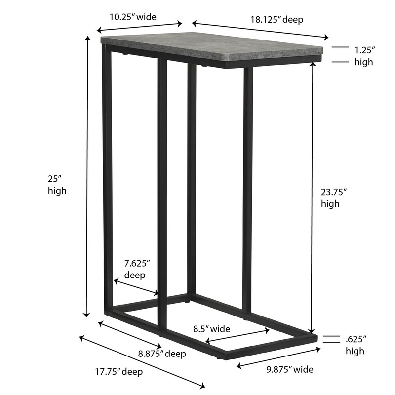 Ashwood 25'' Tall C Table End Table