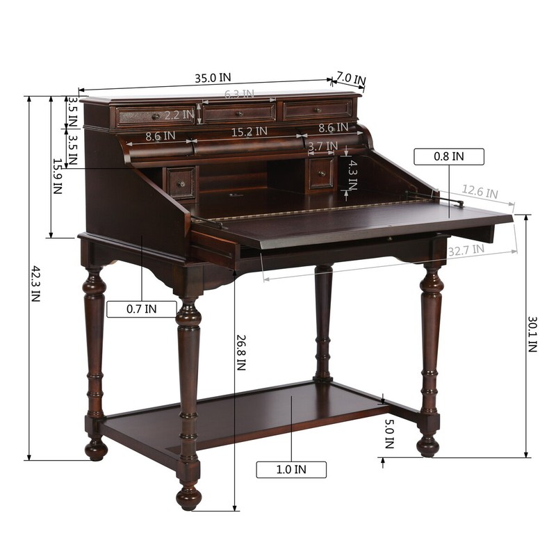 Auberon Secretary Desk