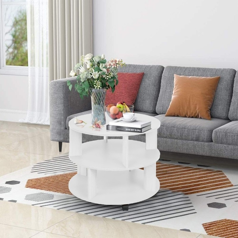 Austine 18.9'' Tall Wheel End Table