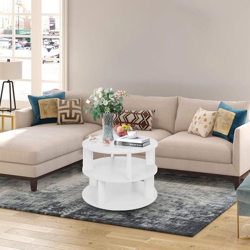 Austine 18.9'' Tall Wheel End Table