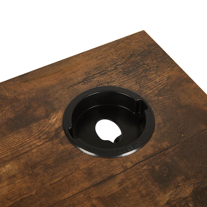 Ayben 36.2'' Tall Tray Top Wheel End Table Set