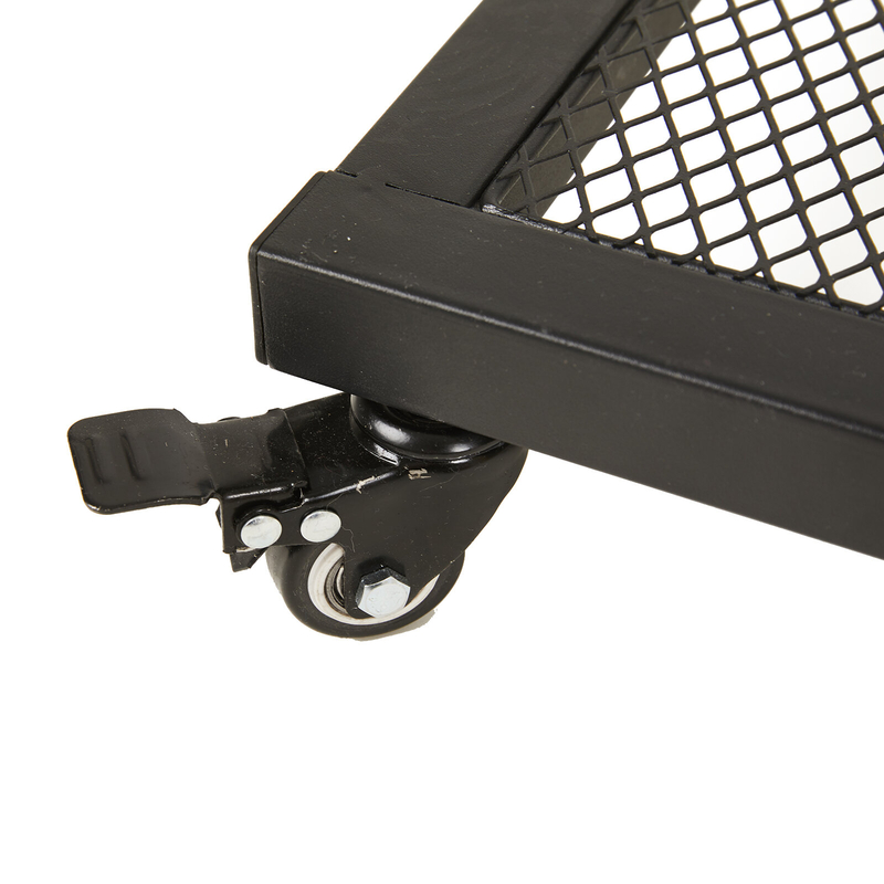 Ayben 36.2'' Tall Tray Top Wheel End Table Set