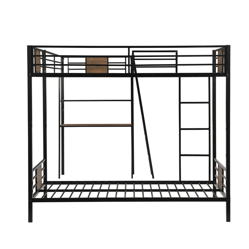 Aylsham Twin Over Twin L-Shaped Bunk Beds with Built-in-Desk by Mason & Marbles