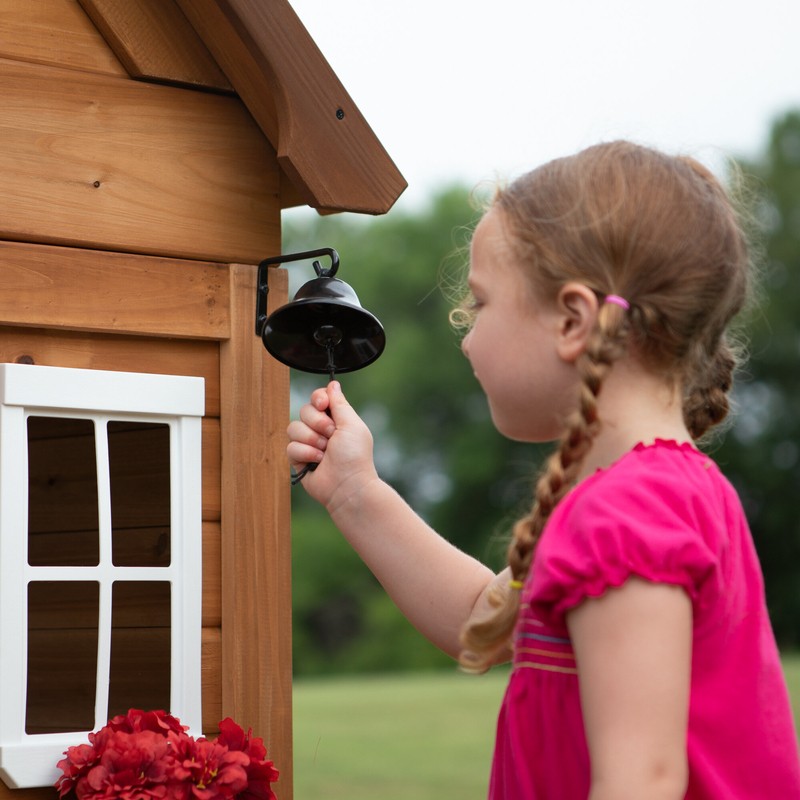 Backyard Discovery Aspen 78.87" X 52.12" Outdoor Cedar Playhouse with Kitchen
