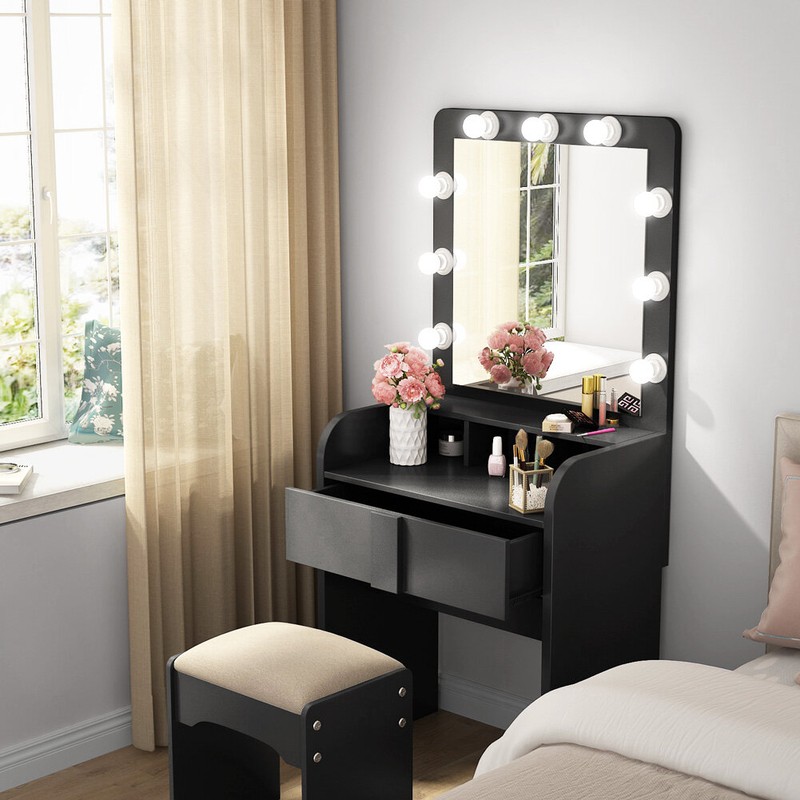 Baldon 27.6'' Wide Vanity with Mirror