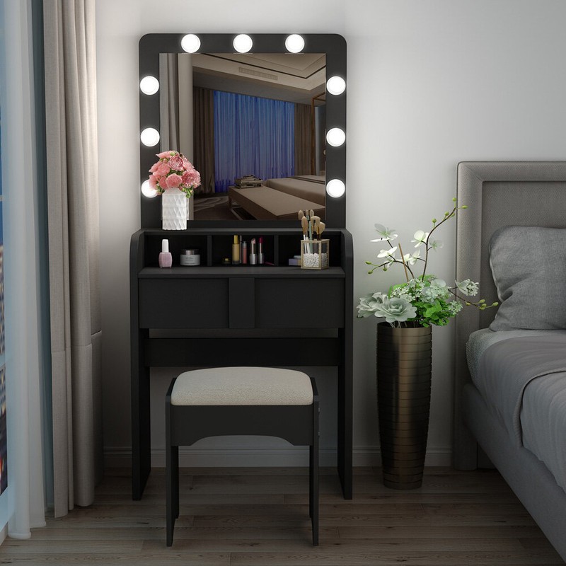Baldon 27.6'' Wide Vanity with Mirror